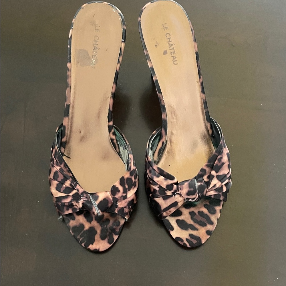 Le Chateau Animal Print Heels